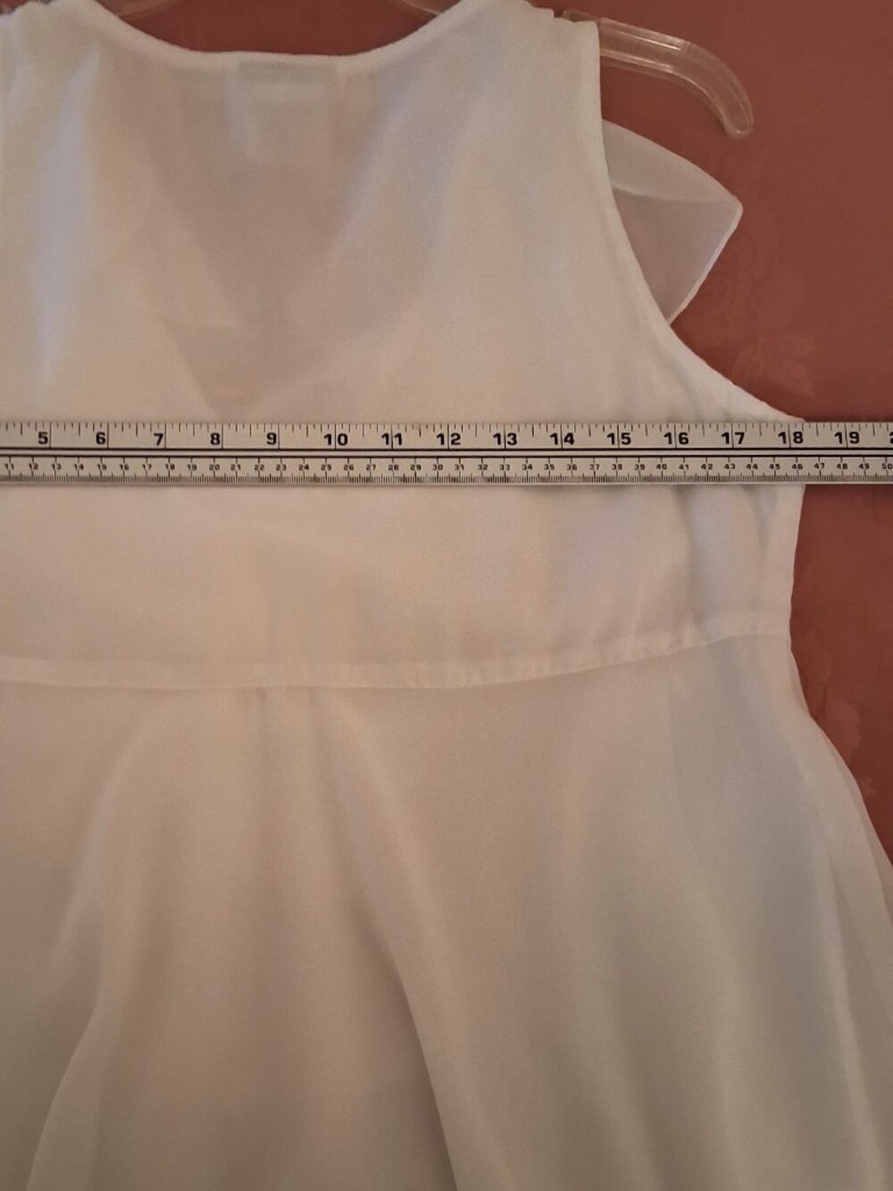 NWOT Papillon Women’s White Ruffle Lined Camisole Tank Summer Top 8 - Picture 8 of 9